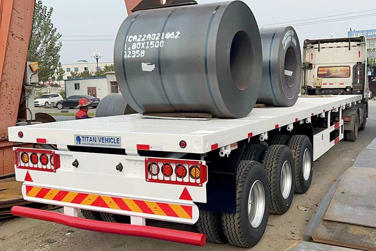 12 Metre Tri Axle Semi Truck Flatbed Trailer for Sale Near Me in Senegal